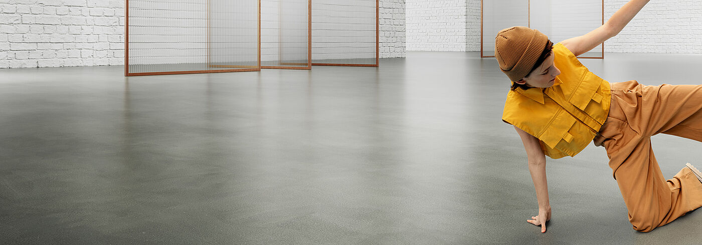 Fugenloser Betonlook mit warmer, angenehmer Haptik